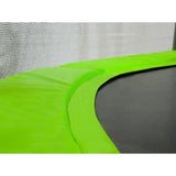 KANGUI Trampoline TWIN Ř 430cm - Vert - avec filet, échelle, couverture de protection