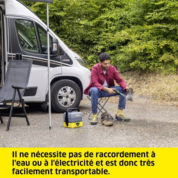 Nettoyeur haute pression - KARCHER - OC 3 PLUS - Compact - Sur batterie - Nettoyage mobile