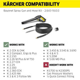 KÄRCHER Set quick coupling compatible avec toutes machines sauf modeles avec enrouleur