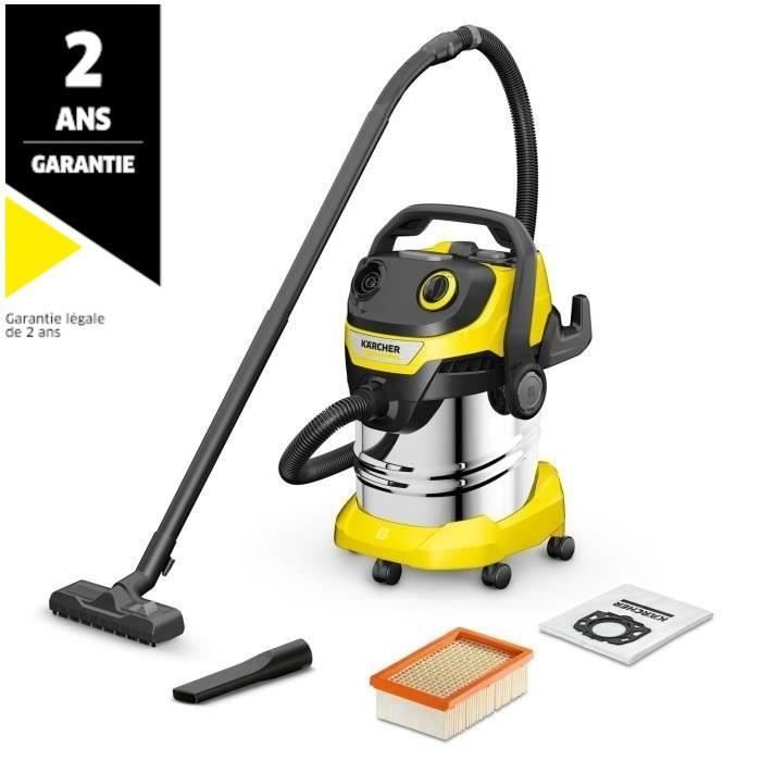 Aspirateur eau et poussiere KARCHER WD 5 S V-25/5/22 - Cuve inox 25 L - 1100W (Fonction soufflerie)