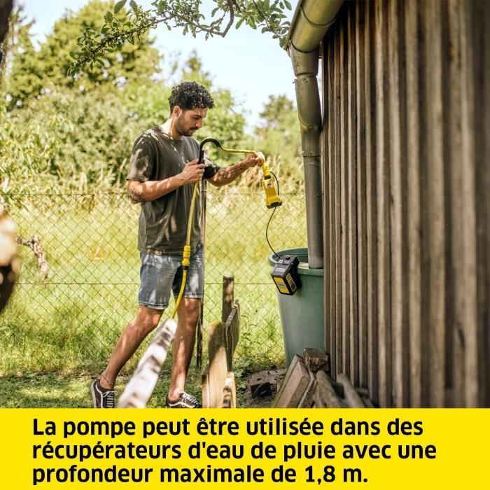 Pompe vide-futs sur batterie KARCHER BP 2.000-18 (Livré sans batterie ni chargeur)