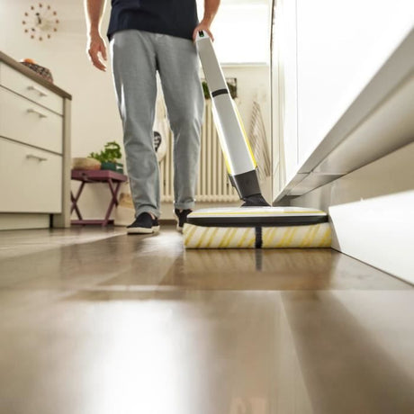 KARCHER FC7 - Nettoyeur de Sols sans fil 2 en 1 - 3 modes de Nettoyage - Auto-Nettoyage Des Rouleaux