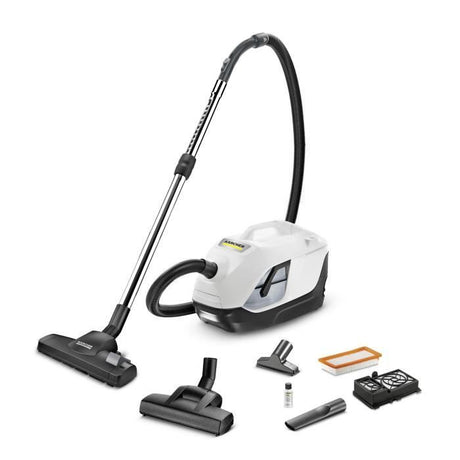 KARCHER DS 6 PLUS - Aspirateur sans sac avec filtration par eau + Accessoires - Rejette un air dépoussiéré a 99,95 %