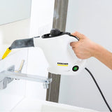 Nettoyeur vapeur Karcher SC 1 Easy Fix + kit sol - Balai vapeur 2 en 1 - 1200 W - 3 bars - Elimine jusqu`a 99.99 % des