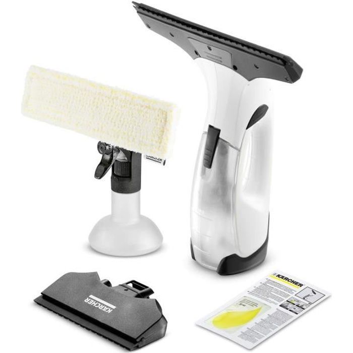 KARCHER WV 2 Plus - Nettoyeur de vitres - 2 raclettes (170 mm + 280 mm) - Autonomie 35 min - Nettoie jusqu'a 105m˛ (35
