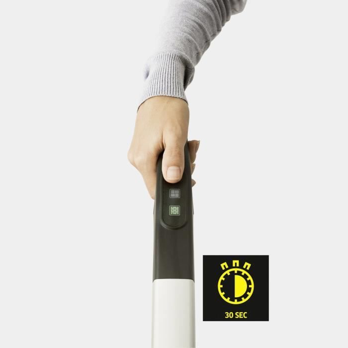 KARCHER SC 2 Upright Easy Fix - Balai vapeur - 1600 W - Chauffe rapide 30s - Nettoie 50m˛ - Élimine jusqu'a 99,9 % des virus