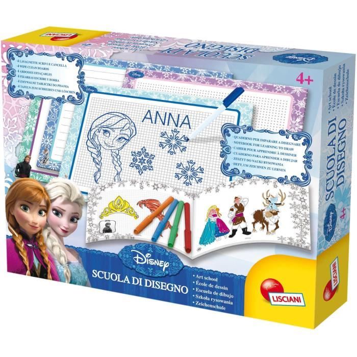 Kit de dessin - LISCIANIGIOCHI - LA REINE DES NEIGES - Ardoises, Feutre effaçable