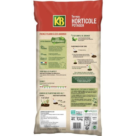 Terreau horticole potager UAB 40L - KB