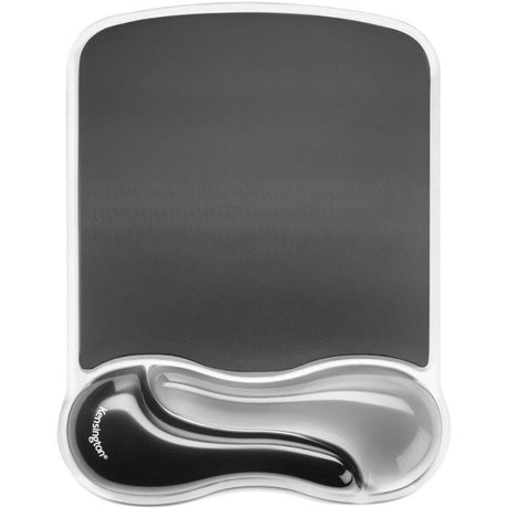 Kensington, Tapis de souris avec repose-poignet, Duo gel, Noir et fumé
