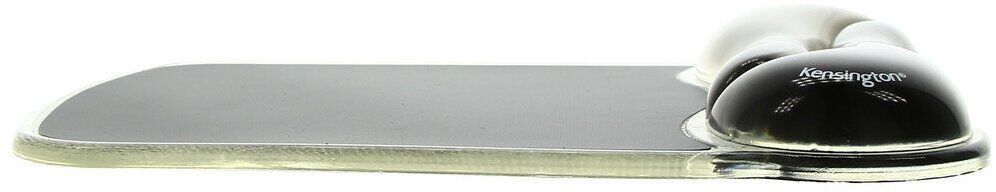 Kensington, Tapis de souris avec repose-poignet, Duo gel, Noir et fumé