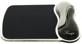 Kensington, Tapis de souris avec repose-poignet, Duo gel, Noir et fumé