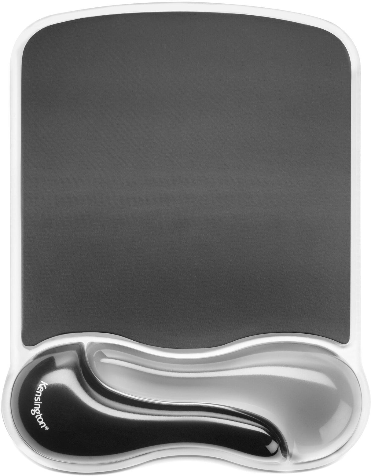 Kensington, Tapis de souris avec repose-poignet, Duo gel, Noir et fumé