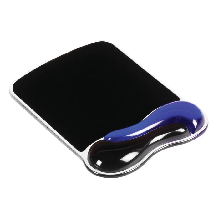 Kensington, Mouse Pad with Wrist Rest, Duo Gel, Black and Blue