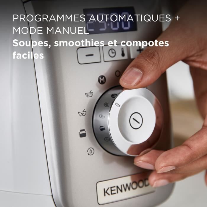 Blender chauffant - Kenwood SOUPEASY+ - CBL30.000CP - 1000 W - 1,75 L - 4 programmes - champagne