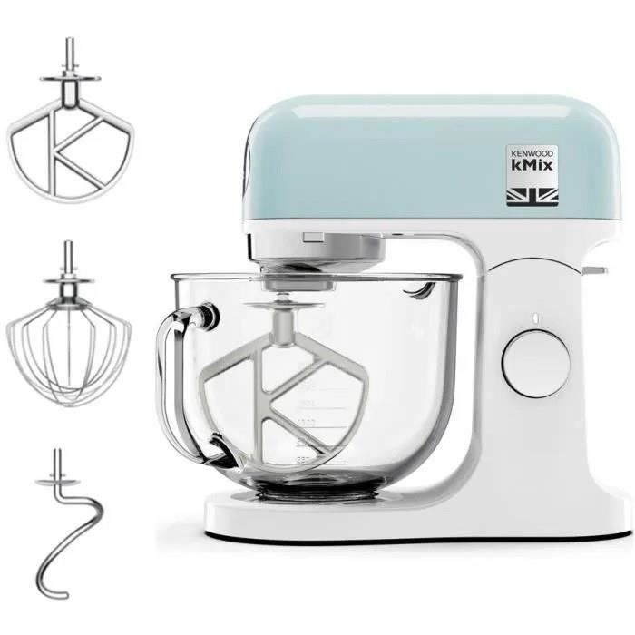 Robot pâtissier multifonction kMix KENWOOD KMX754APB - Moteur professionnel 1000W - 2 sorties pour accessoires - Bol en verre 5L