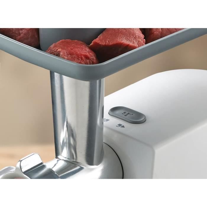 Hachoir a viande KENWOOD - MG360 - 1400 W - Acier Inoxydable - Blanc/Gris