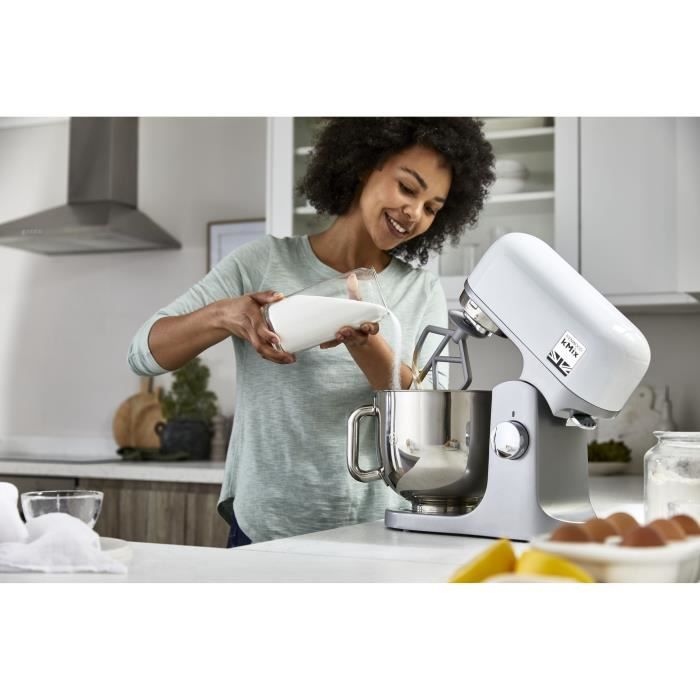 Robot pâtissier kMix KENWOOD KMX750WH - Blanc - 1000 W - Bol acier inoxydable 5 L