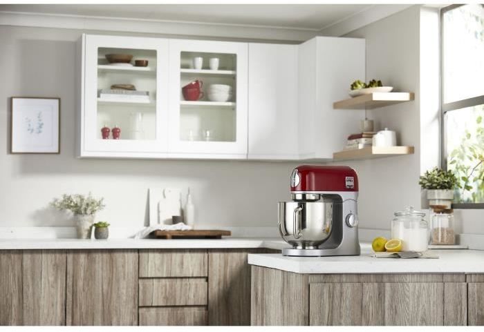Robot pâtissier - KENWOOD kMix KMX750RD - Corps métal - Rouge - 6 vitesses - 1000 W - Bol inox 5 L