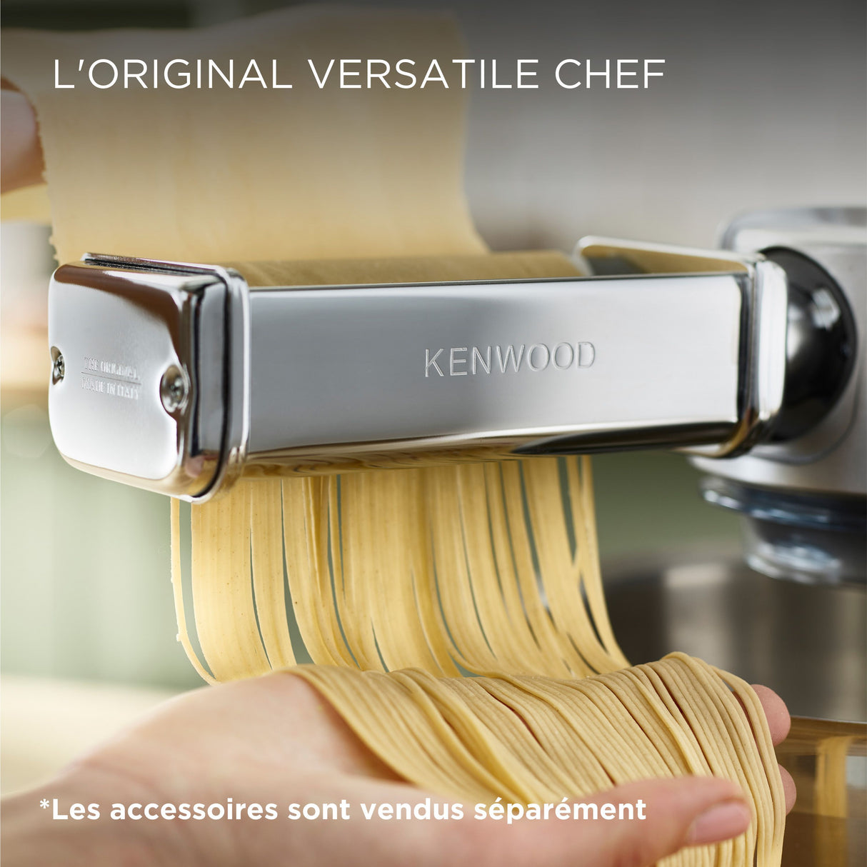 Robot pâtissier Chef - KENWOOD - KVC3100S - Bol Inox 4,6 L - Pétrin, fouet et batteur inclus - 1000 W - Argent