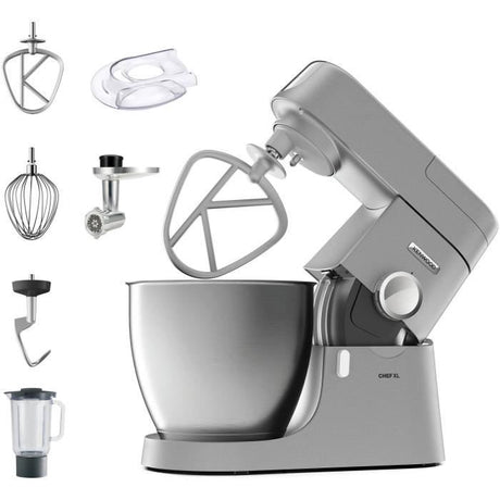 Robot pâtissier multifonction - KENWOOD KVL4170S - Chef XL - Blender 6,7L + Hachoir métal - Coloris Silver