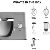 Robot pâtissier multifonction - KENWOOD KVL4170S - Chef XL - Blender 6,7L + Hachoir métal - Coloris Silver