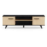Ensemble salon - Banc TV, Table basse - KENT - Chene de fil / Sidewalk - DEMEYERE