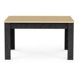 Table a manger fixe - KENT - Chene de fil / Sidewalk - Rectangulaire - 4 / 6 personnes - 140 x 90 x 77 cm - DEMEYERE
