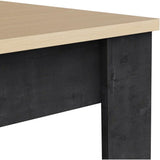 Table a manger fixe - KENT - Chene de fil / Sidewalk - Rectangulaire - 4 / 6 personnes - 140 x 90 x 77 cm - DEMEYERE