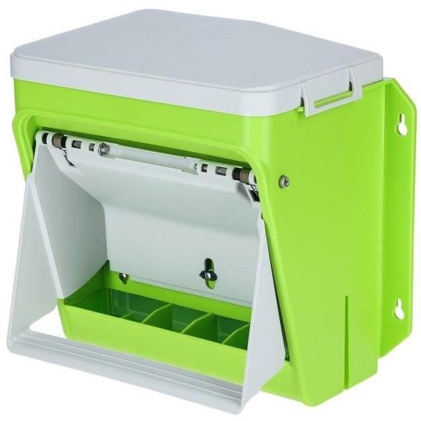 Nourrisseur automatique - KERBL - SmartCoop - 7,5 kg - Volet de protection - Vert