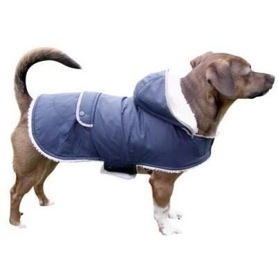 Dog coat - KERBL - TEDDY - 55 cm - Blue - Waterproof and windproof