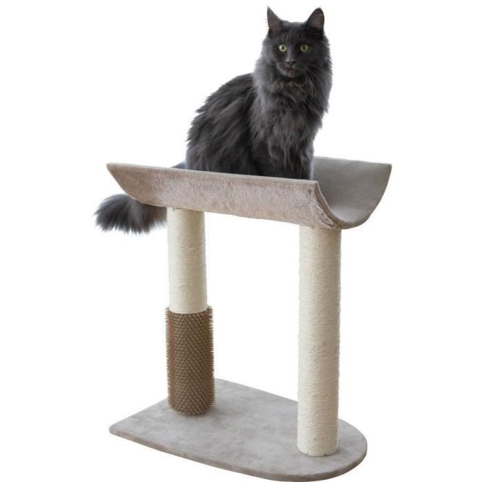 KERBL - Arbre a chat Ambiance Taupe- 49x35x56 cm - Taupe - Sisal
