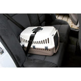 KERBL - Box de transport pour chien - EXPEDITION - 48x32x32cm - Creme et taupe - Sécurisé voiture