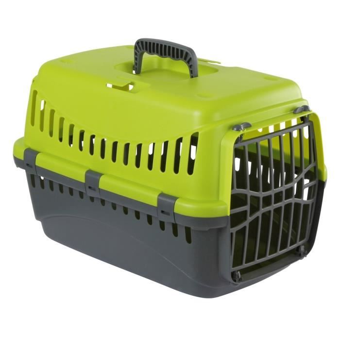 Box de transport pour chien - KERBL - Expedition - PVC haute qualité - 48x32x32cm - Vert et gris foncé