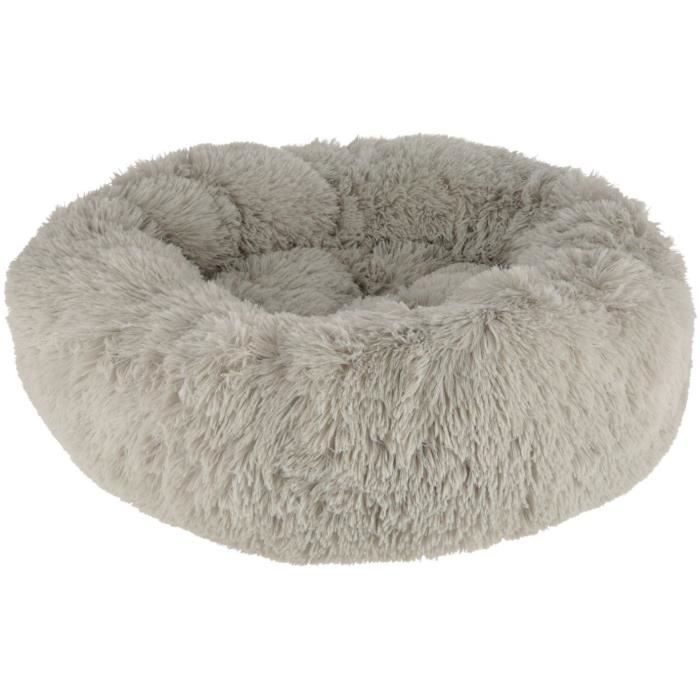 Corbeille - KERBL - Fluffy - Ø60 x 18 cm - Gris clair