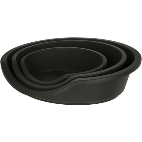 KERBL - Panier / Corbeille  DREAMER - Noir - Plastique recyclé - 80x60x25cm