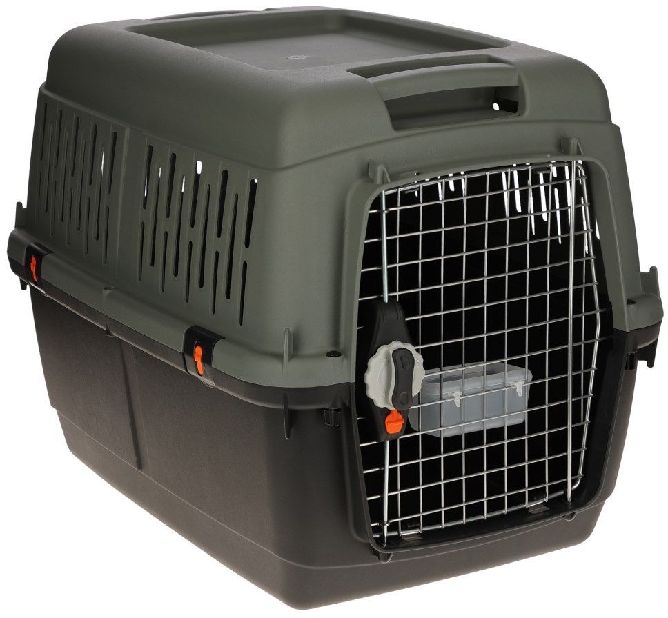 Box de transport - KERBL - Eco - Gris/vert - 81 × 60 × 61,5 cm