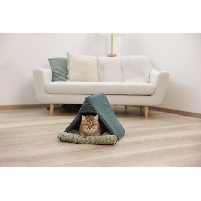 KERBL - Couchette pour chats -  ANNE - 45 x 40 x 34 cm - Vert