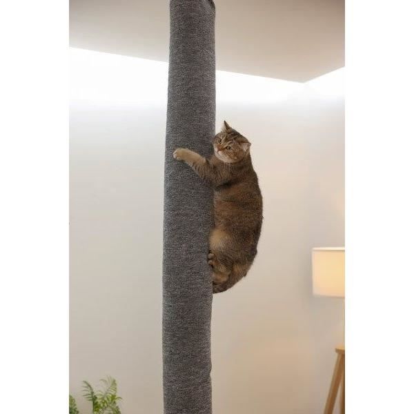 Sac a grimper pour chats - KERBL - CARPET - 16 x 16 x 240 cm - Fixation plafond - Polyester