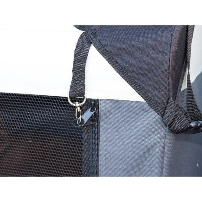 KERBL - Box de transport pour chien - JOURNEY - 81 x 58 x 58 cm - Gris / Beige