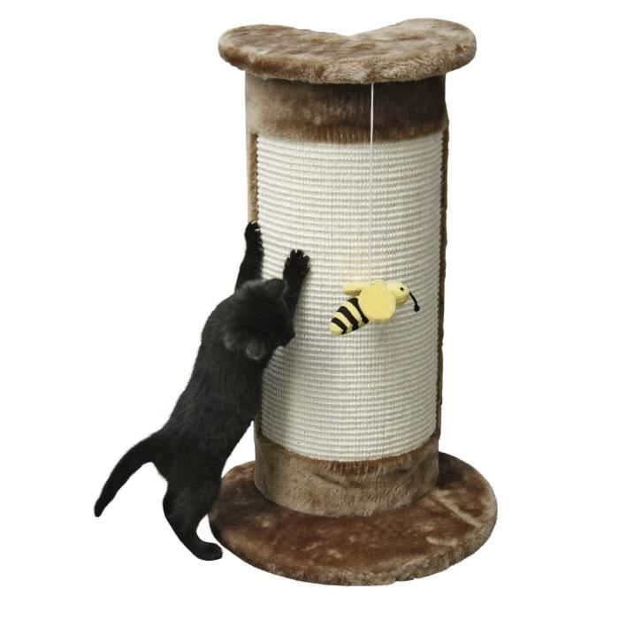 KERBL - Poteau griffoir tronc - angulaire 58cm - Brun