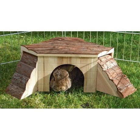 Maison Nature avec rampe pour rongeurs - 37x37x16cm - KERBL