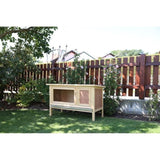 Clapier d'extérieur - KERBL - FRED - 100x45x62 cm - Bois - Abri sécurisé pour rongeurs