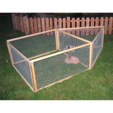 KERBL - Enclos extérieur pour rongeurs -  Vario Bois -  Grillage fin - Dimensions 120x120x59cm