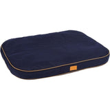 Coussin - KERBL - Jerome - 60 x 40 x 6 cm - Bleu foncé et cognac