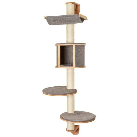 Arbre a chat mural - H. 168 cm - Dolomit Tofana - KERBL - Gris