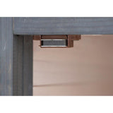 KERBL - Maison de toilette pour chat - 58 x 45 x 60 cm- IDA - Blanc/bleu -