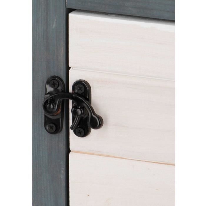 KERBL - Maison de toilette pour chat - 58 x 45 x 60 cm- IDA - Blanc/bleu -