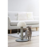 KERBL - Poteau griffoir pour chat - Tronc  42 cm  - FUNGHI - Gris/blanc - Sisal - Base : ř 30 cm