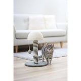 KERBL - Poteau griffoir pour chat - Tronc  42 cm  - FUNGHI - Gris/blanc - Sisal - Base : ř 30 cm