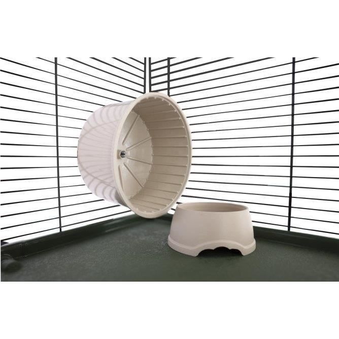 Cage 3 étages pour petits rongeurs 80*45*53 cm -  FLAT NATURE - KERBL